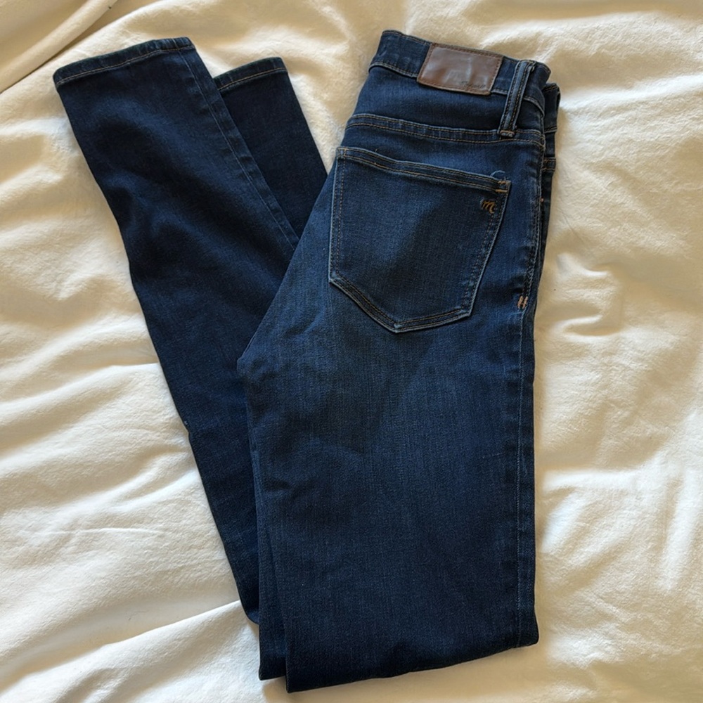 Madewell skinny jeans dark wash